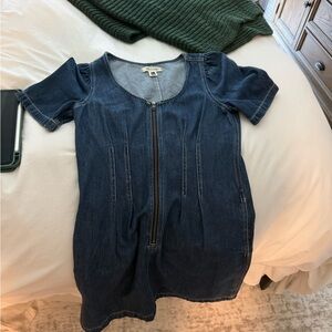 Madewell Blue Denim Mini Dress